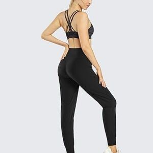 Promover Joggers Black High Waisted Yoga Pants NWOT